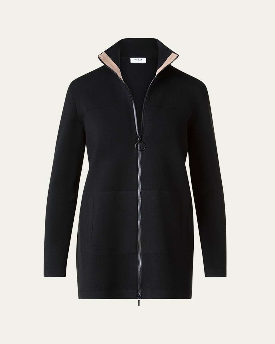 Felted Wool-Blend Short Jacket